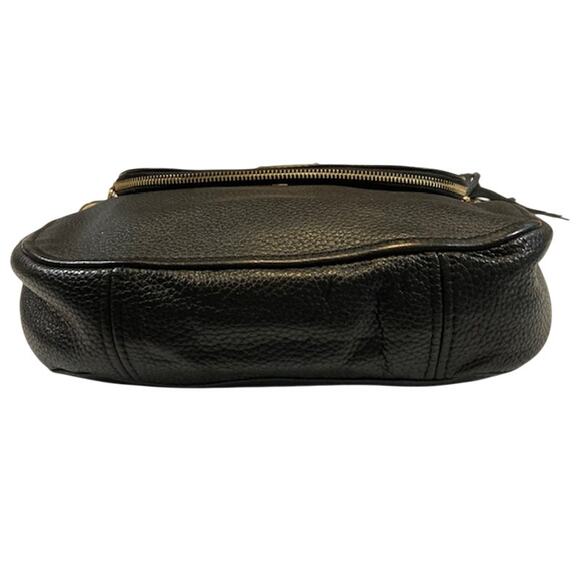 Michael Kors Black Leather "Bedford" Tassel Crossbody Bag - Picture 4 of 9